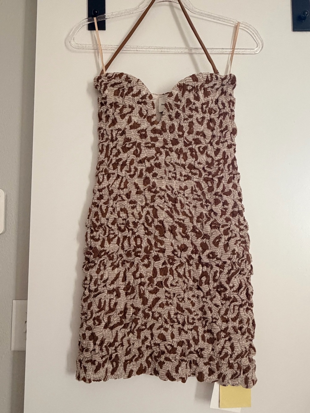 Nanushka Jannika Seersucker Cotton Voile Mini Dress ($495)